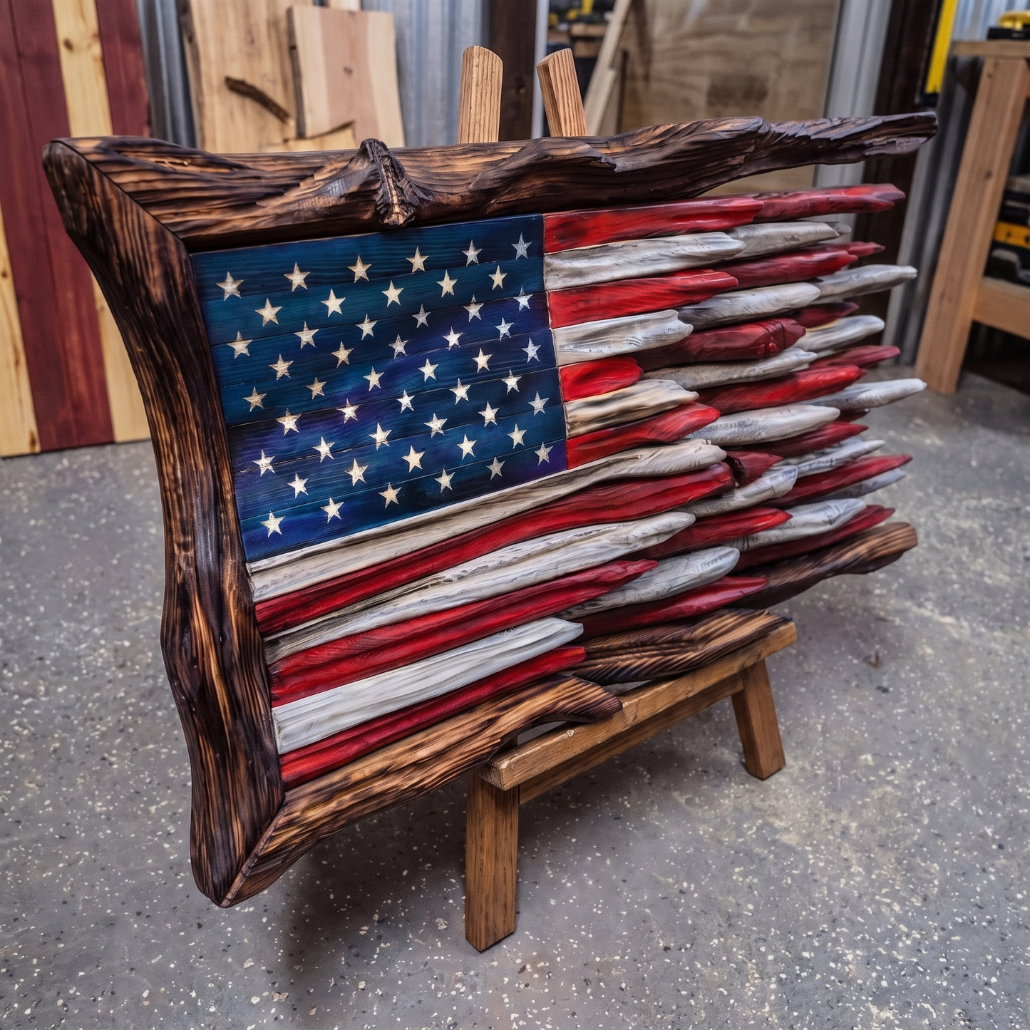 Battle Worn USA Flag